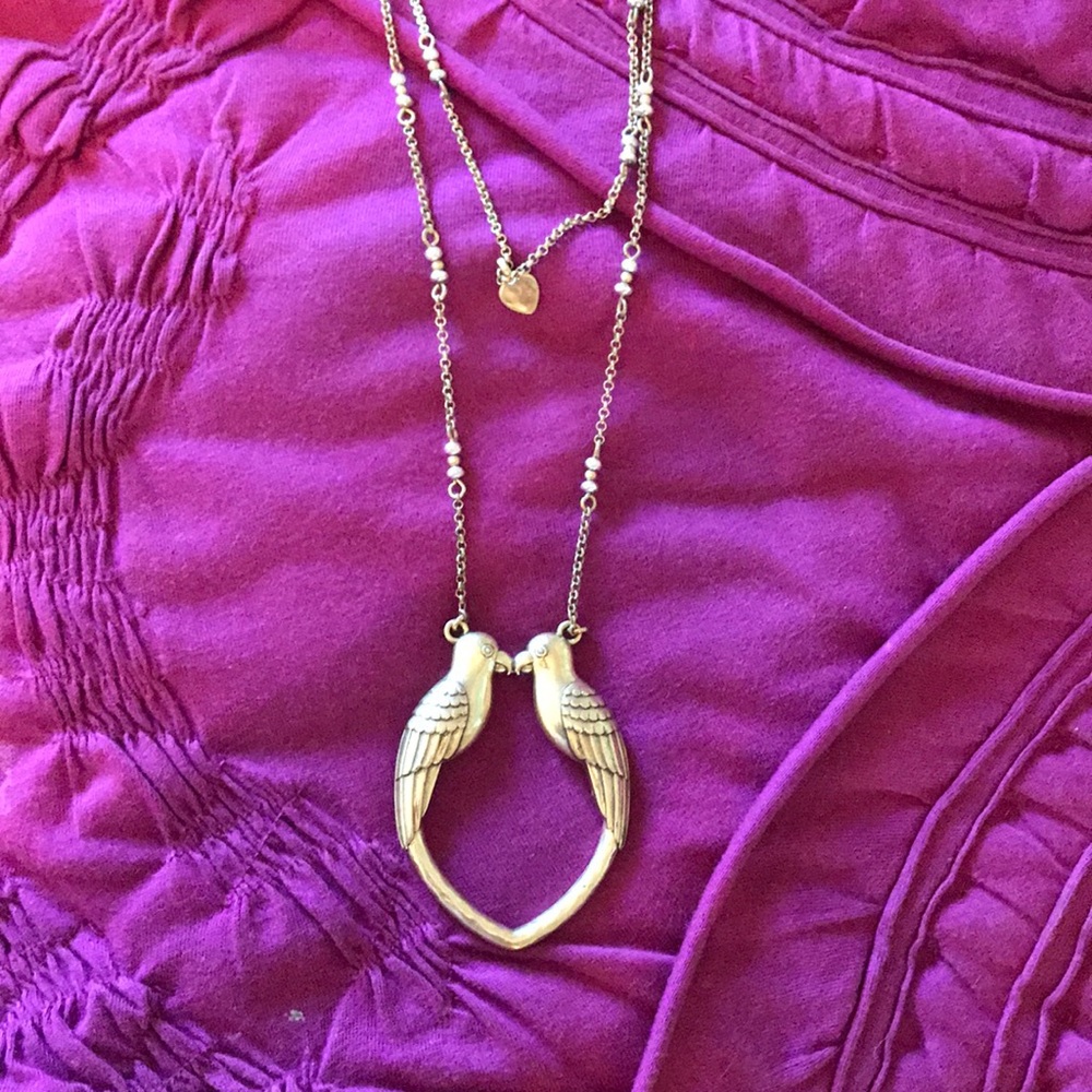 NWT Lucky Brand Love Birds Necklace w/2 strands